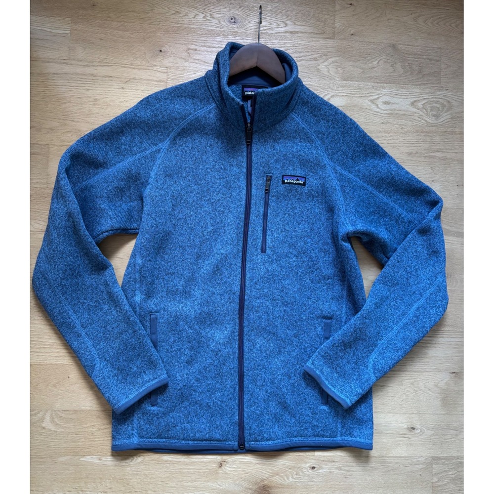 Patagonia Mens Better Sweater Full Zip Fleece Jacket Blue Heather 25528 Medium